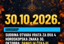 Četiri znaka kojima horoskop za 30. oktobar najavljuje povoljan preokret